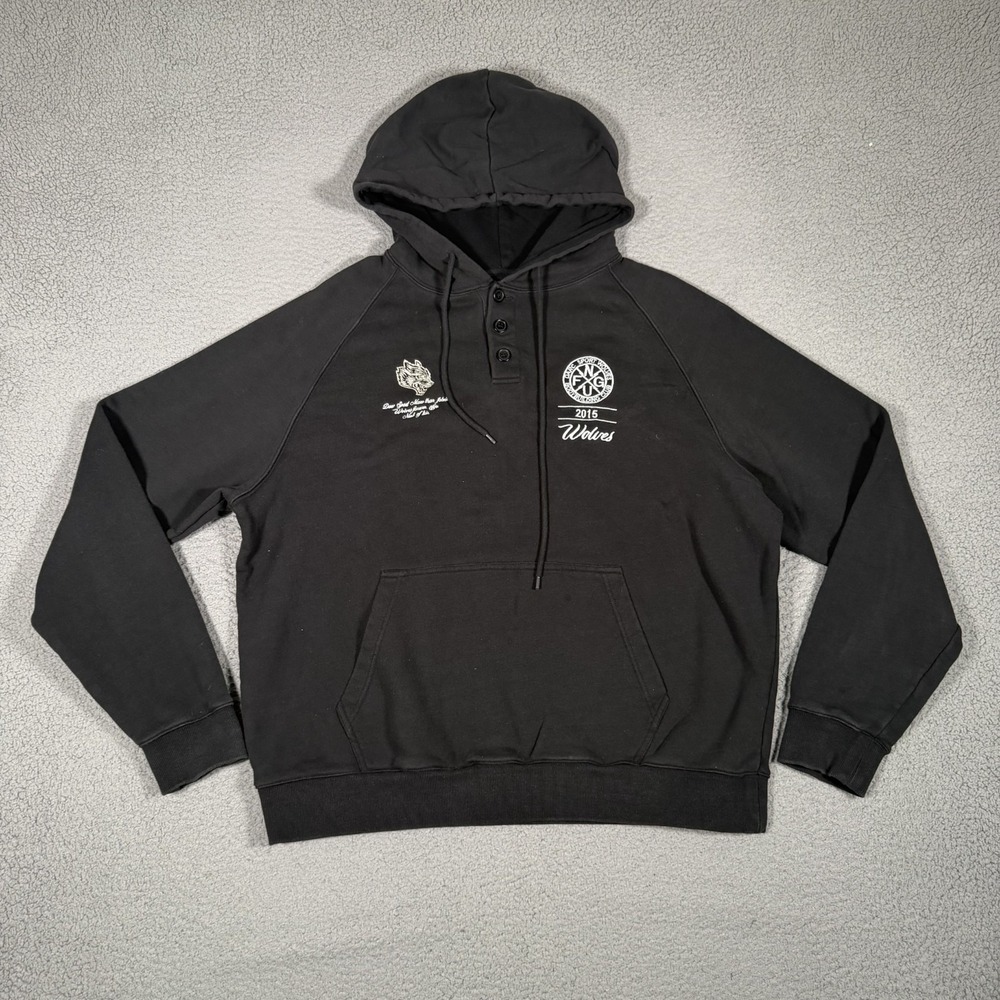Darc Sport Hoodie Mens Large Black Pullover Sweatshirt Civil Regime Gym Pockets